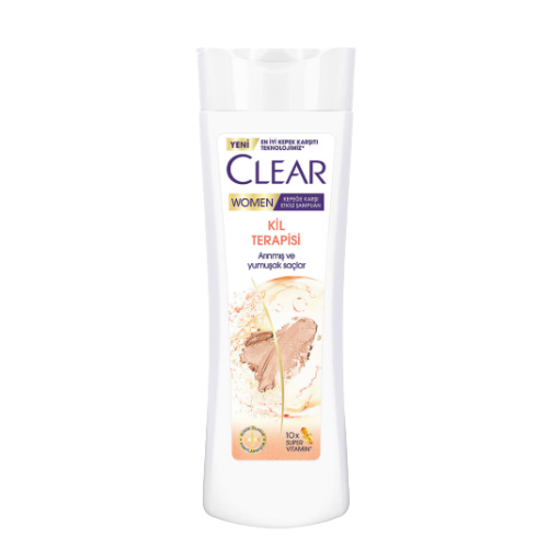 Clear Women Kepeğe Karşı Etkili Şampuan Kil Terapisi 350 ml