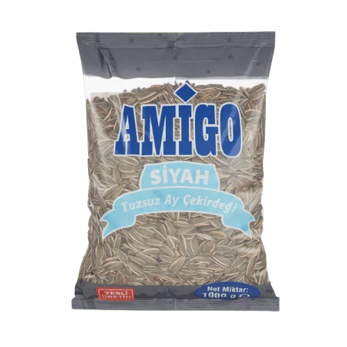 Amigo siyah tuzsuz ayçekirdeği 1000 gram