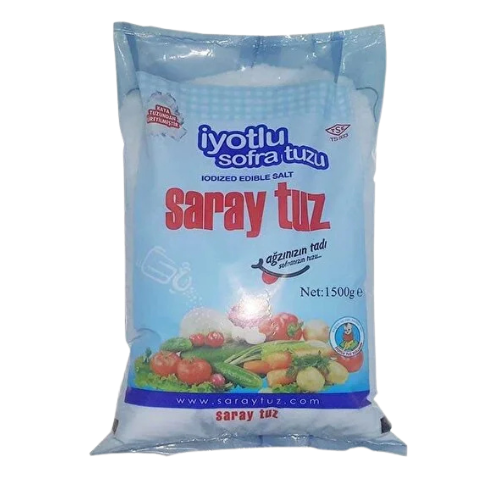 Saray tuz iyotlu sofra tuzu 1,5 kg