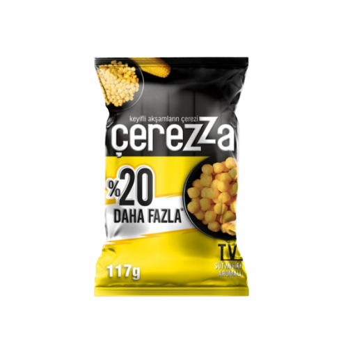 Çerezza TV Süt Mısırı Aromalı Mısır Çerezi Süper Boy 117 Gr