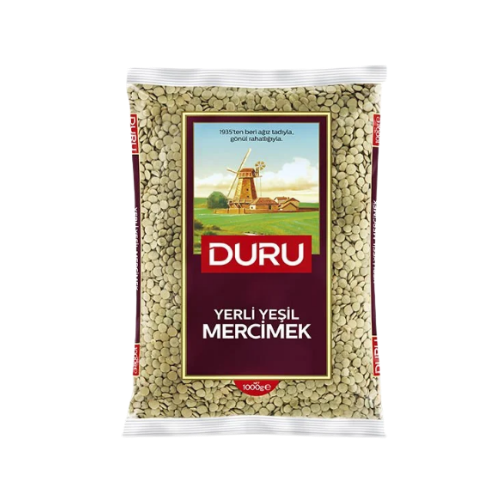 Duru Yerli Yeşil Mercimek 1000g