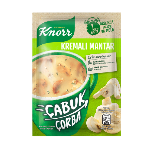 Knorr çabuk çorba kremalı mantar 19 Gr 