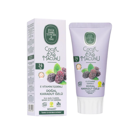 Eyüp Sabri TuncerDoğal Karadut Özlü 2-6 Yaş Çocuk Diş Macunu 60 ml
