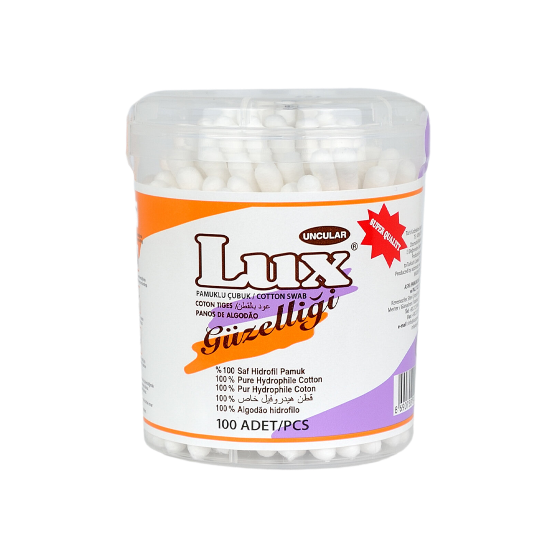 Lux pamuklu kulak çöpü 100 lü