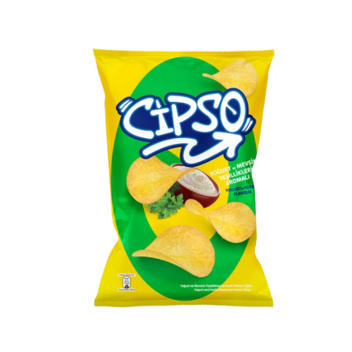 Cipso Yoğurt ve Mevsim Yeşillikleri Aromalı Cips
