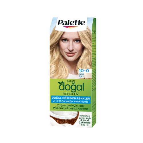 Palette Kalıcı Doğal Renkler 10-0 Açık Sarı 110 Ml