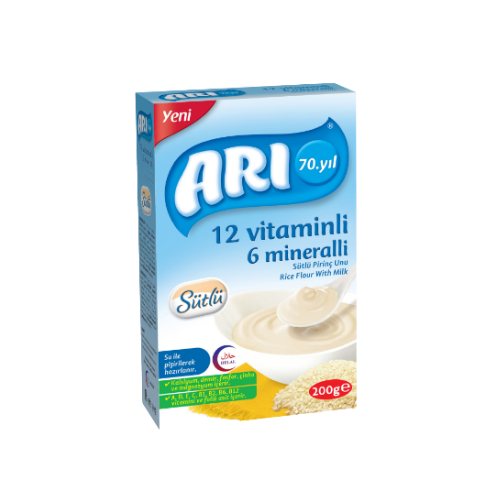 Arı 12 Vitaminli 6 Mineralli Sütlü Pirinç Unu 200 G