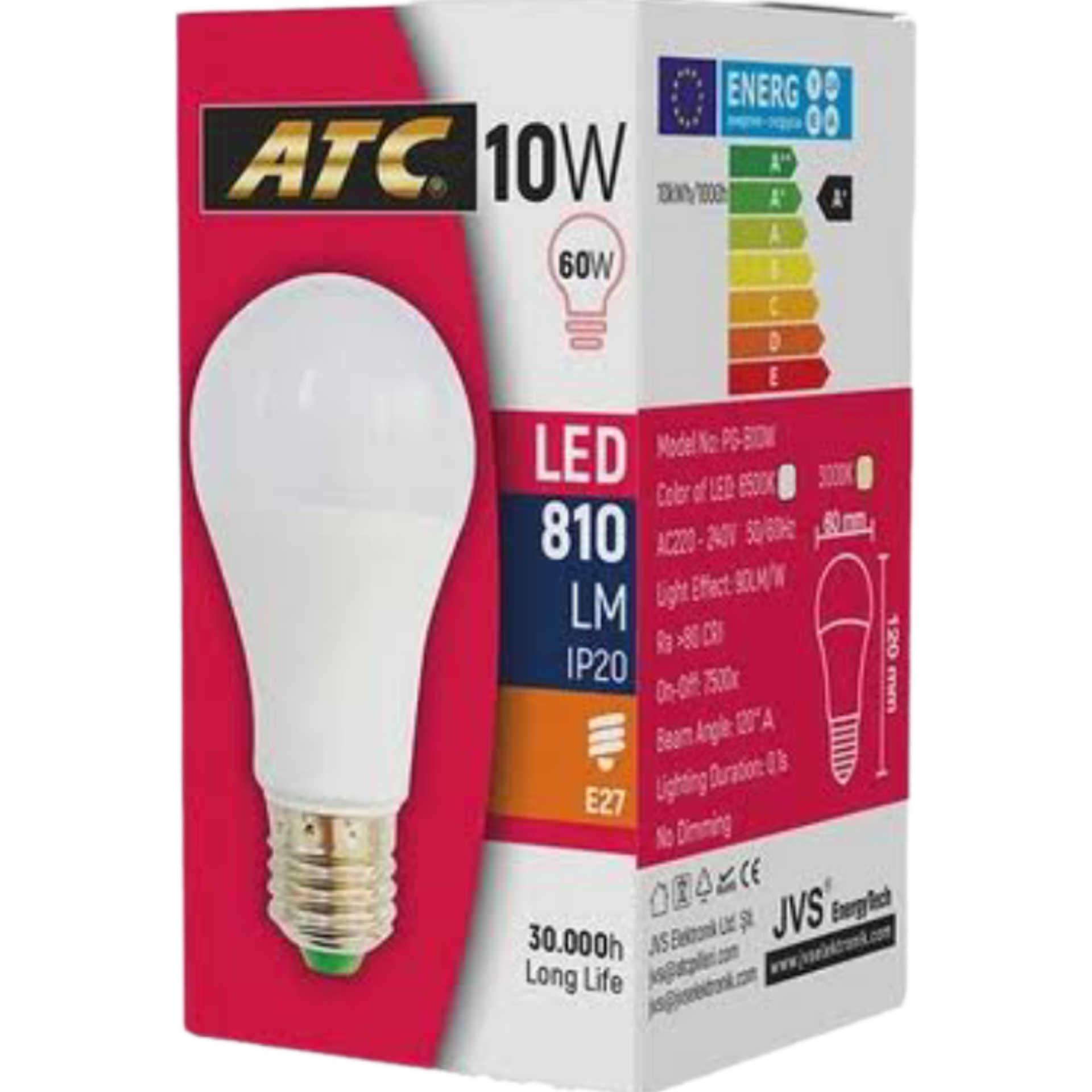 ATC Led Ampül 10 W Beyaz ışık