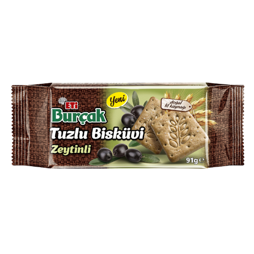 Eti burçak tuzlu bisküvi zeytinli 91 Gr 