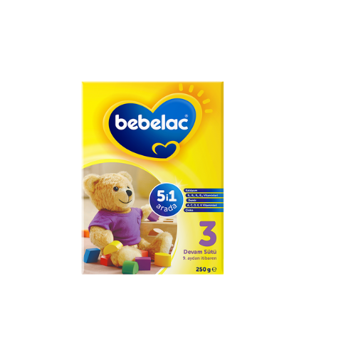 Bebelac 5i1 arada 3 devam sütü 250 gr
