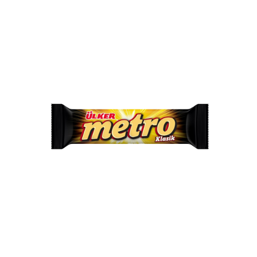 Ülker Metro Sütlü Çikolatalı Kaplı Karamel & Nugalı Bar 36 G